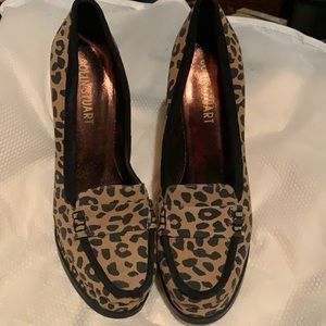 Colin Stuart leather platform loafers